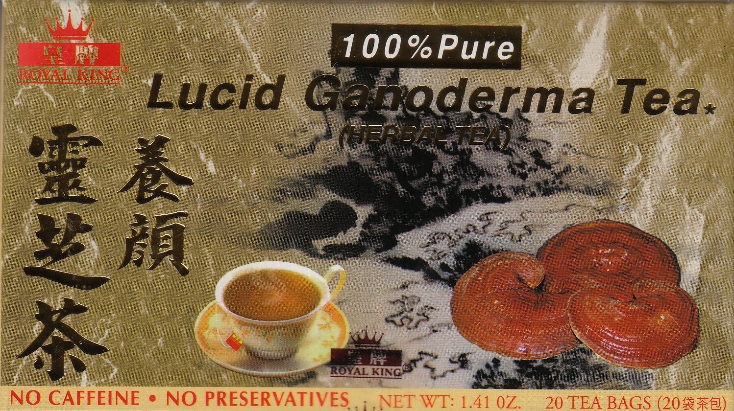 Royal King Lucid Ganoderma Tea - 20 Tea Bags
