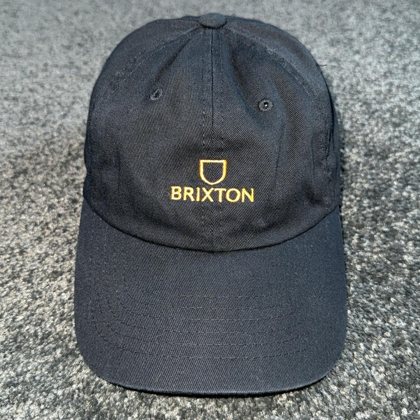 Brixton Hat Cap Baseball Strap Back Black Mens One Size Twill Shield Logo Brixton Hat Cap Baseball Strap Back Black Mens One Size Twill Shield Logo