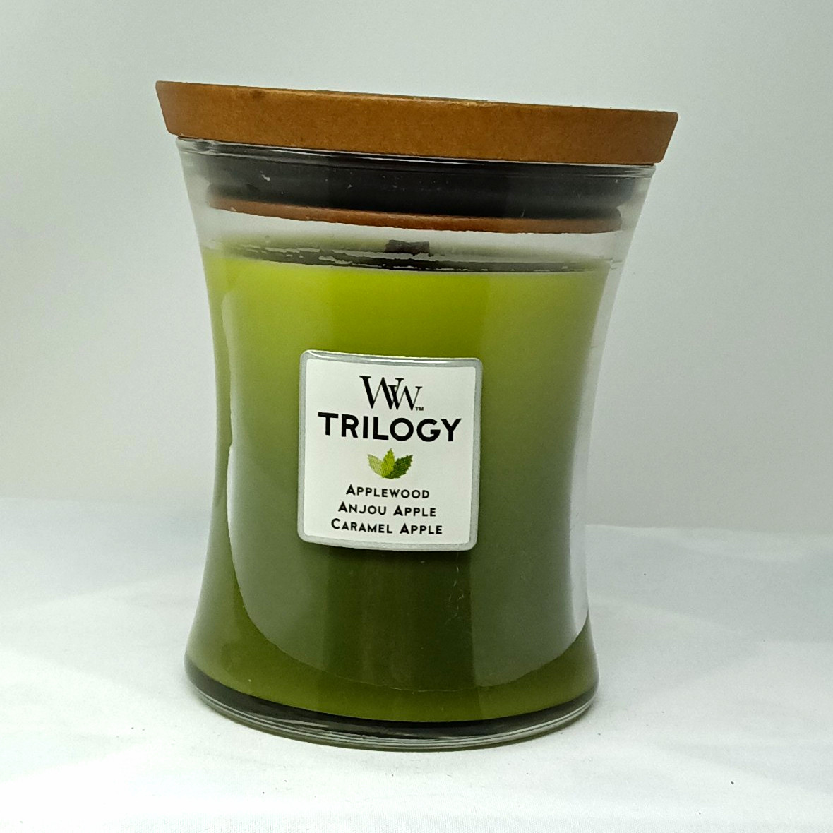 WoodWick Trilogy Apple Festival Applewood, Anjou Apple and Caramel Apple Green WoodWick Trilogy Apple Festival Applewood, Anjou Apple and Caramel Apple Green