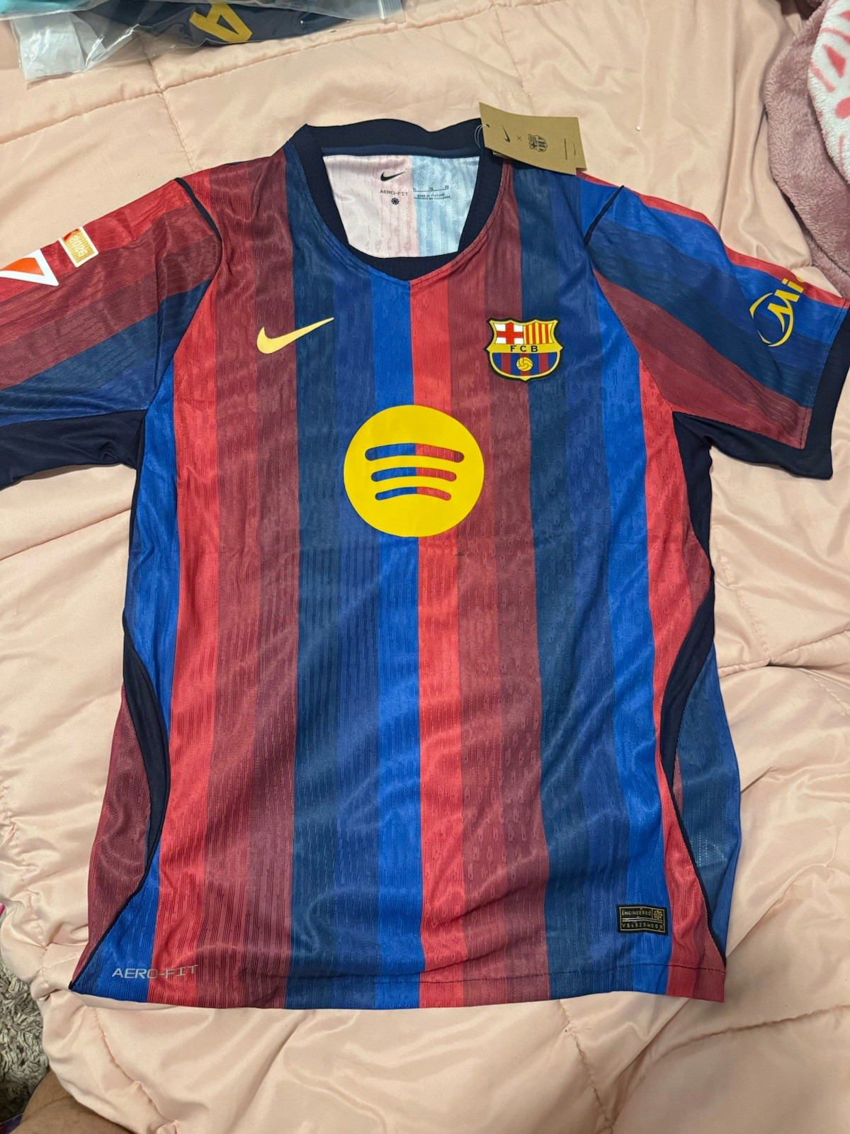 Nike FC Barcelona Lamine Yamal #10 Soccer Jersey Blue/Red/Yellow Men’s XL