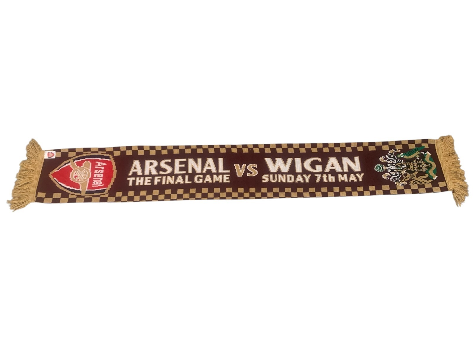 Incredibly Rare Official Arsenal Retro Football Scarf - Final Highbury Match