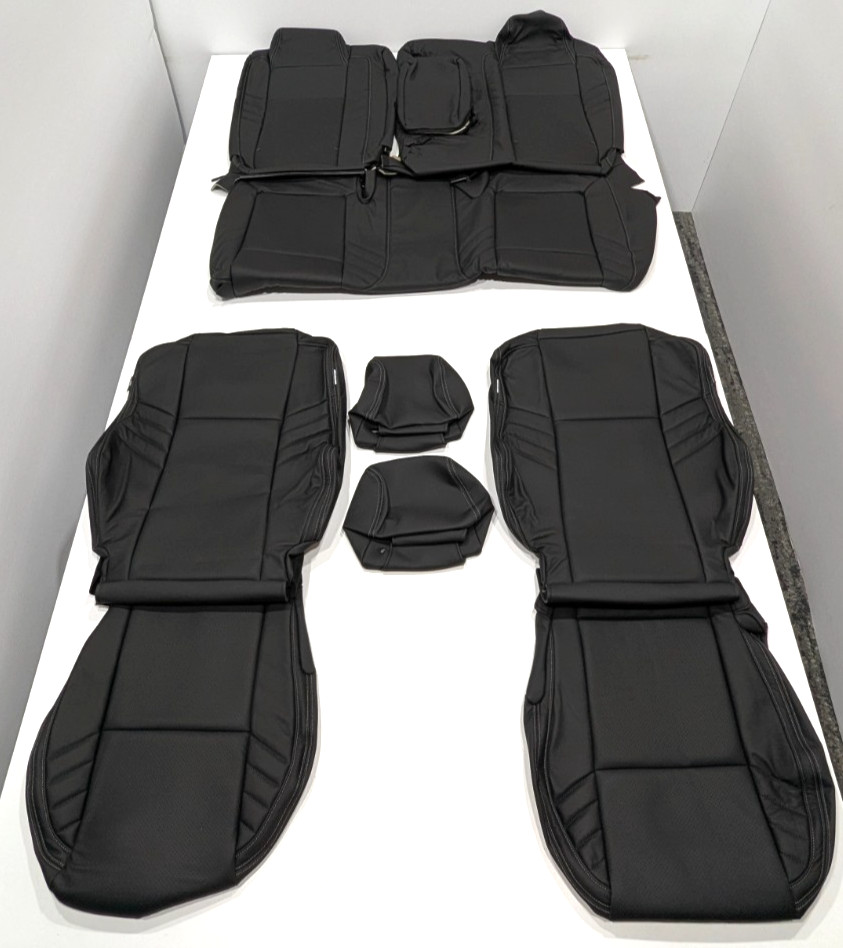 For Dodge Challenger GT RT SRT 392 2015-2023 Black Leather Seat Covers AT62