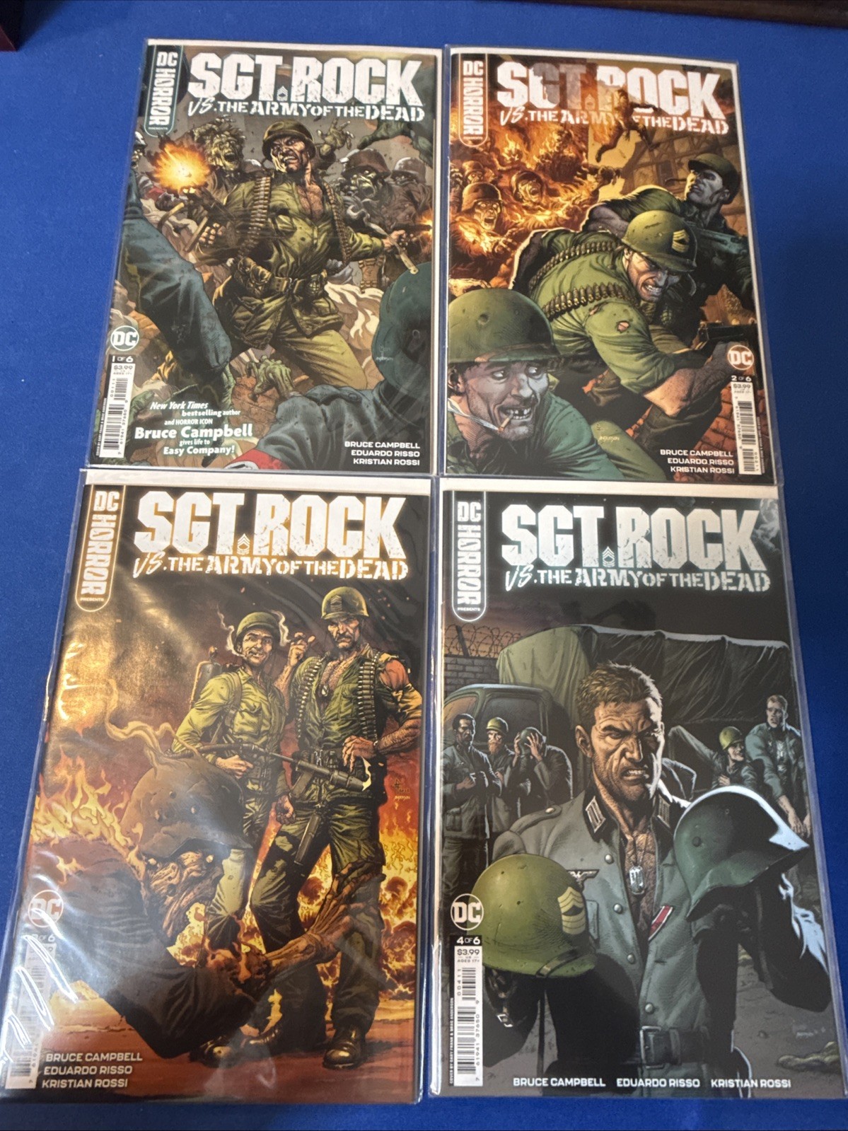 Sgt Rock vs. Army of the Dead #1-4 (DC, 2022) War, Horror, Bruce Campbell NM