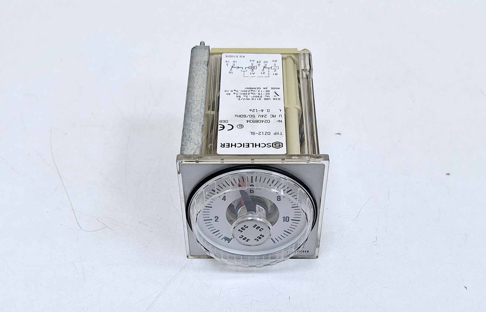 Schleicher DZ12-SL / 02408934 Time Relay 0.4-12s