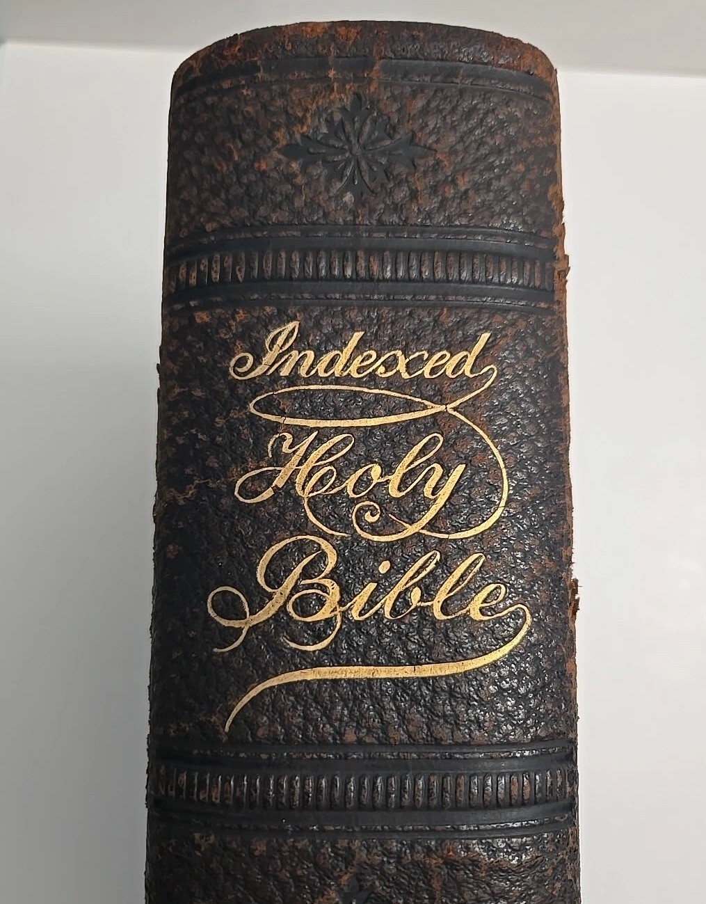 The New Indexed Bible ©1907/1909 John A Dickson Publishing Co. Leather Hardcover
