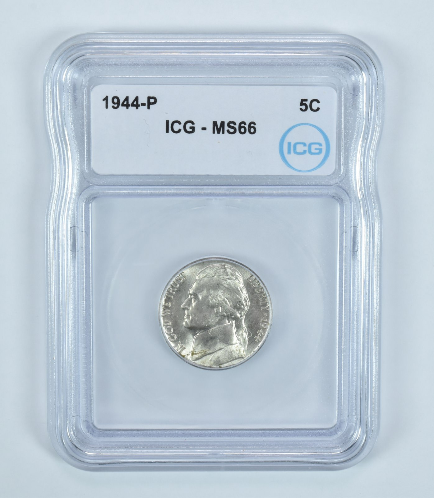 1944-P Jefferson Nickel MS66 ICG