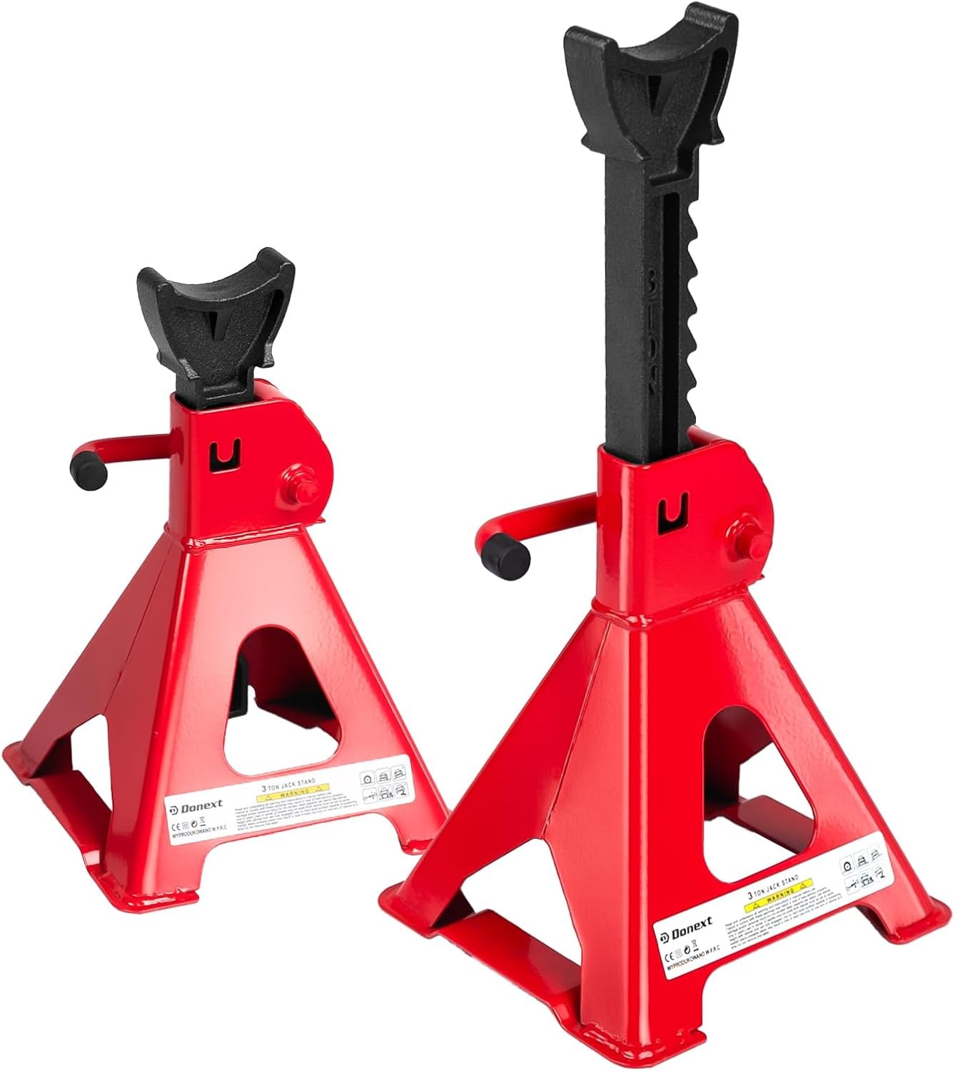 2Pack Car Jack Stand 3 Tons (6,000 lbs) Capacity Adjustable Height Steel Stands