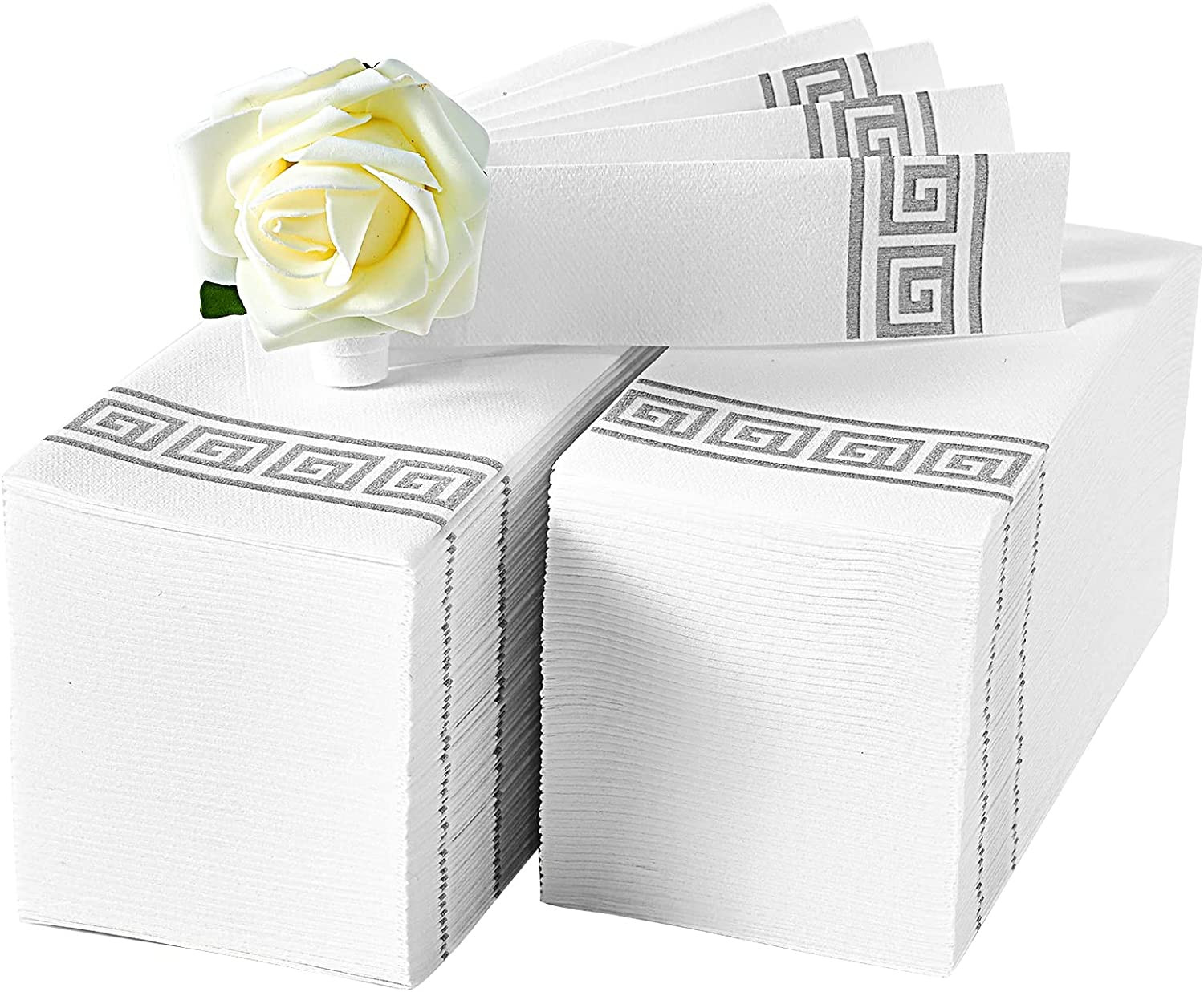 100 Pack Paper Hand Towels for Bathroom, Disposable Paper Napkins | Soft and Abs