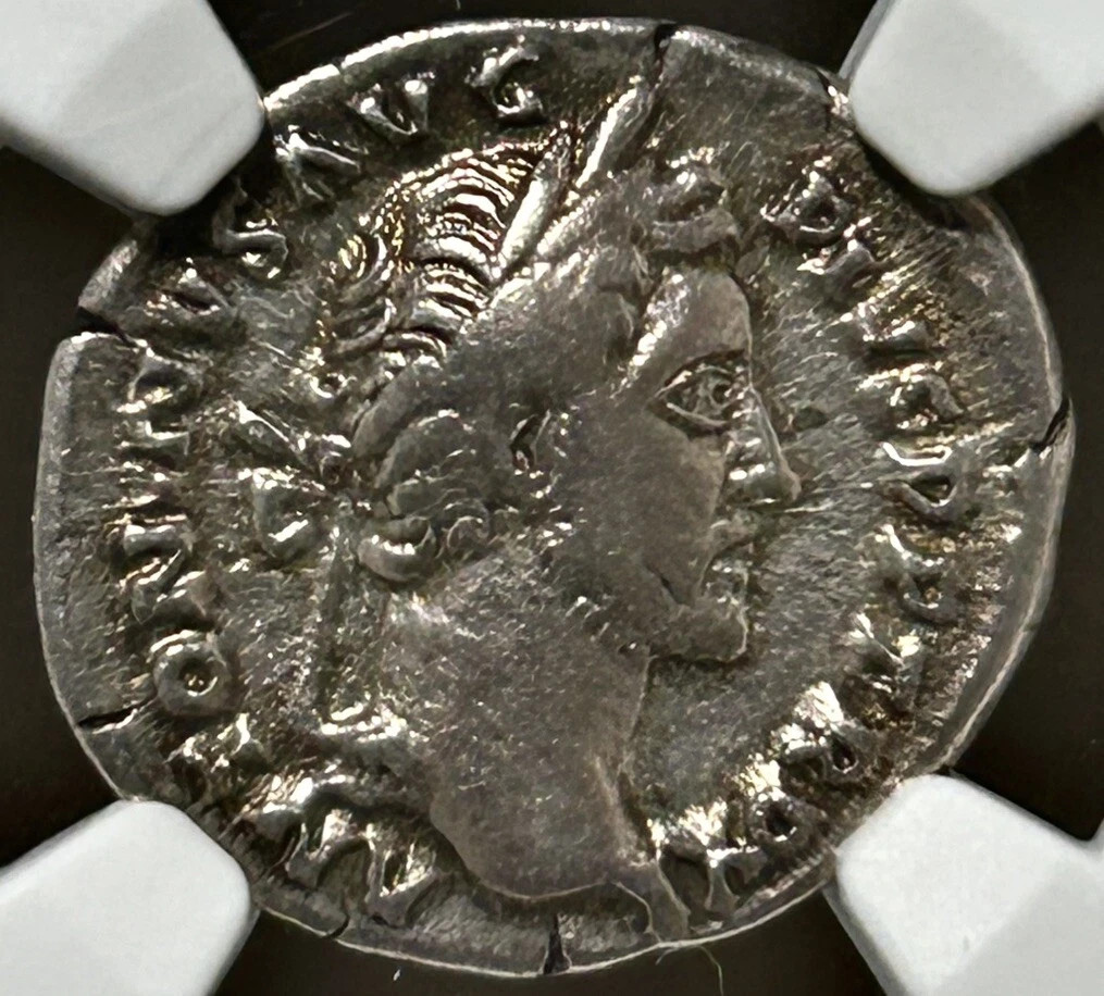 (Early Pius) 138-161 AD Antoninus Pius Ancient Roman Silver Denarius coin NGC VF