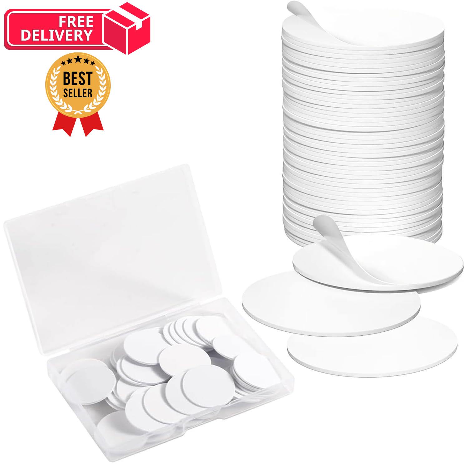 Origin-Joy 20 PCS NFC Tags, NTAG215 Blank Waterproof 25mm Round 1 inch, White Origin-Joy 20 PCS NFC Tags, NTAG215 Blank Waterproof 25mm Round 1 inch, White