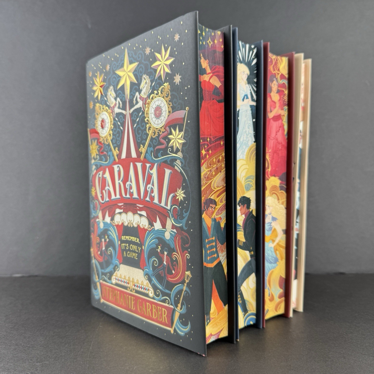 Stephanie Garber Caraval 1-4 FairyLoot Iron Editions Series Set Sprayed Edges
