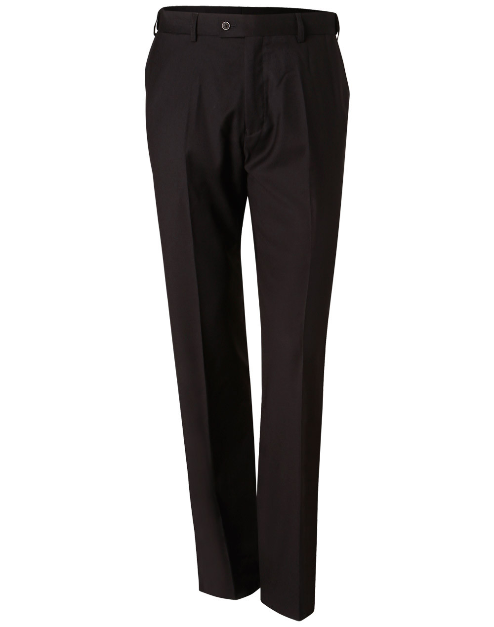 Benchmark Men\'s Poly Viscose Stretch Pants Flat Front Flexi Waist Trousers New 
