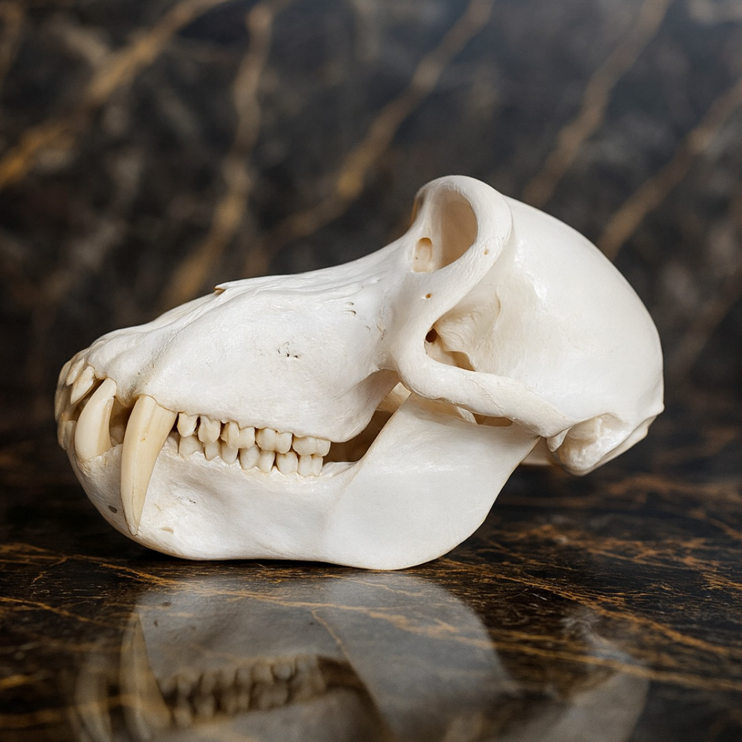 Life-Size Baboon Primate Skull Replica Model - Museum Quality Anatomical Life-Size Baboon Primate Skull Replica Model - Museum Quality Anatomical