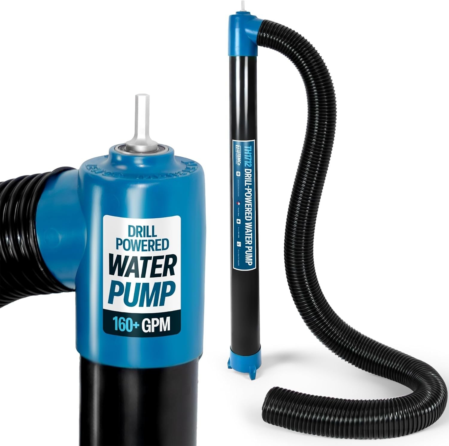 Drill-Powered Stick Water Transfer Pump 160 GPM, Anti-Clog, 6 FT Hose Include... Drill-Powered Stick Water Transfer Pump 160 GPM, Anti-Clog, 6 FT Hose Include...