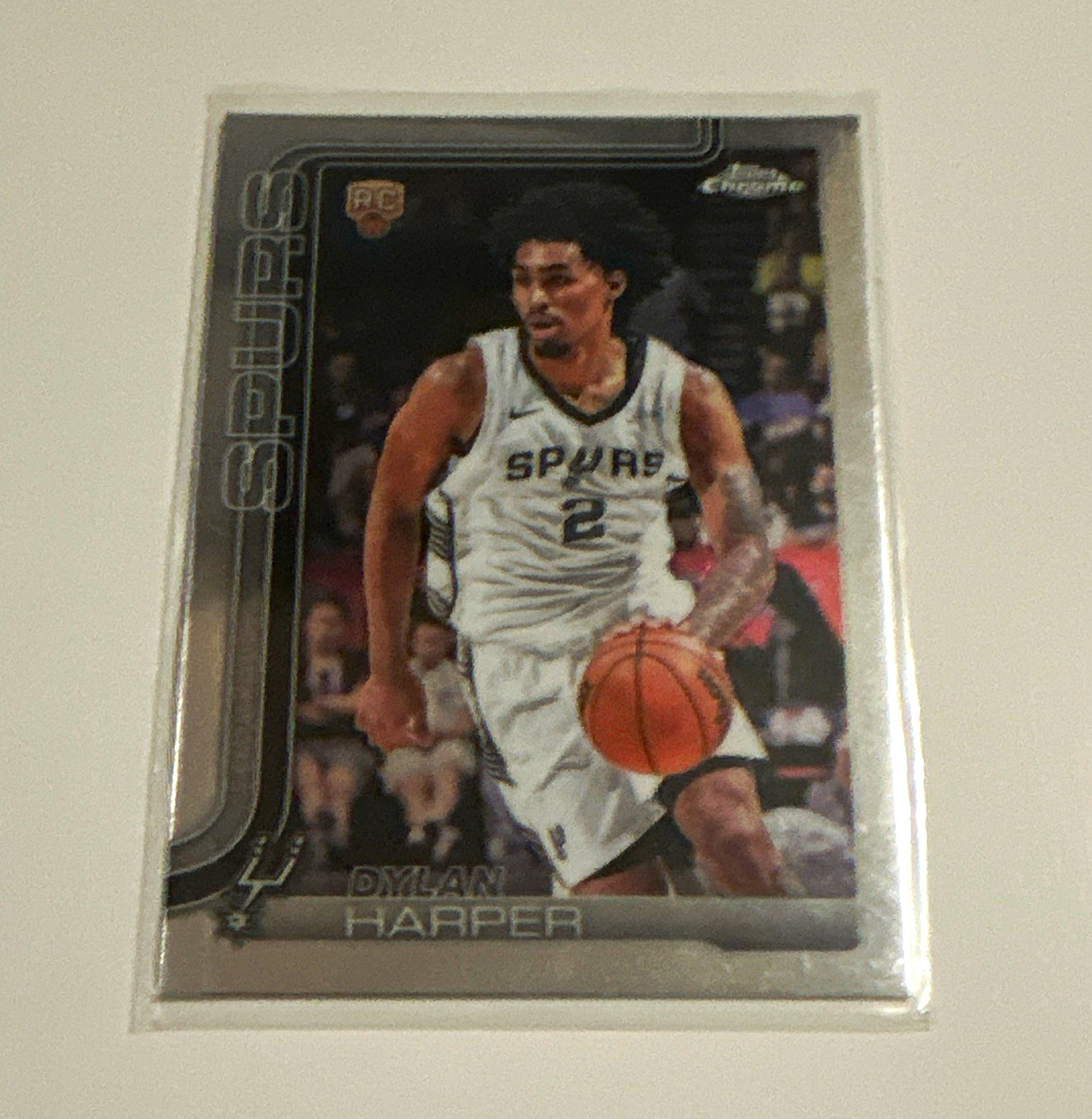Topps Chrome 2025-26 Dylan Harper Rookie San Antonio Spurs #252 Topps Chrome 2025-26 Dylan Harper Rookie San Antonio Spurs #252