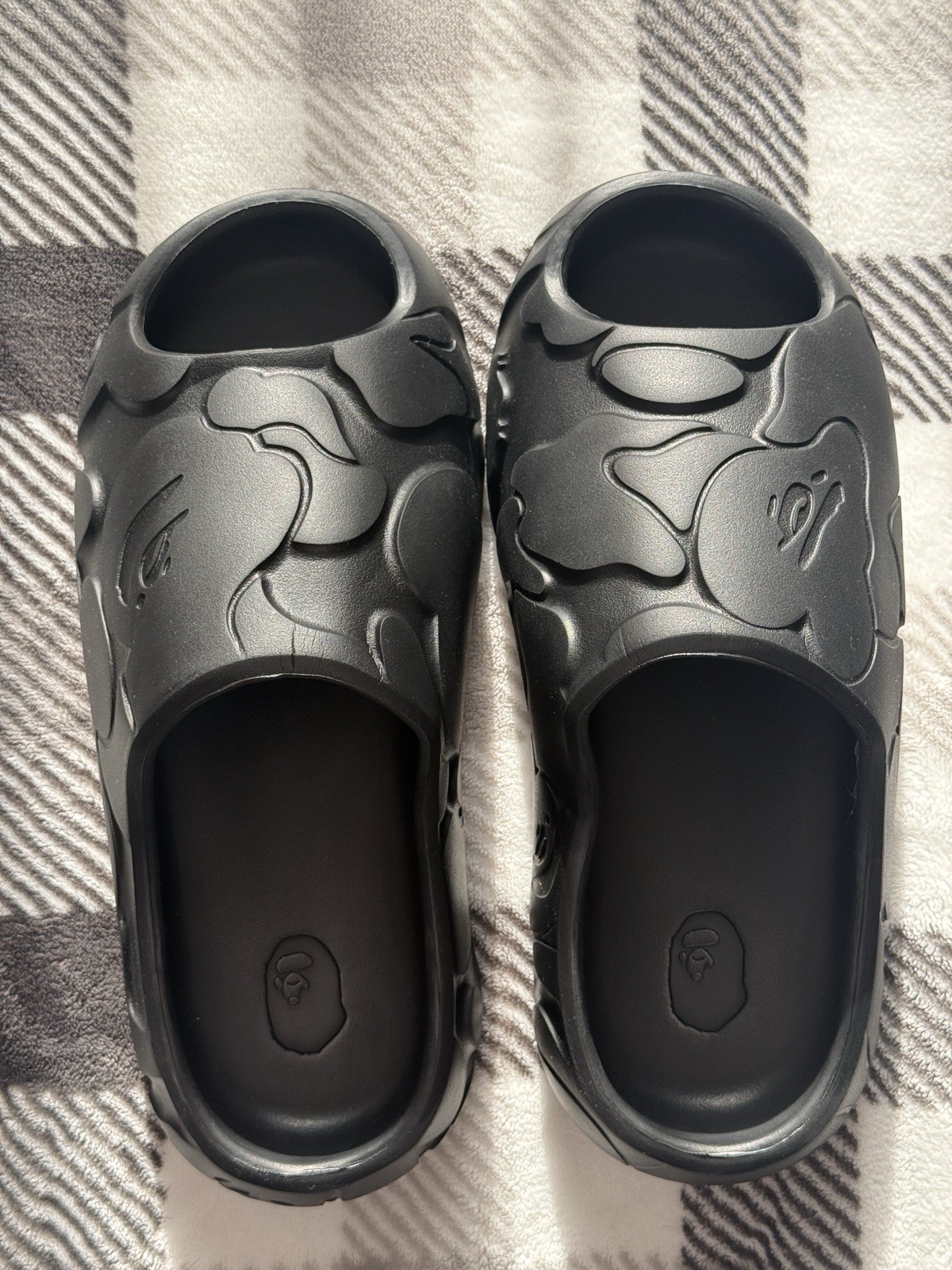 BAPE A Bathing Ape Slide #1 \'Black SolidCamo\' - Size 9 US BAPE A Bathing Ape Slide #1 \'Black SolidCamo\' - Size 9 US