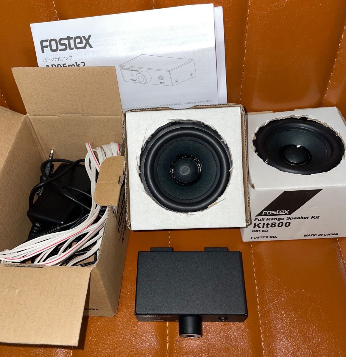 Fostex AP15mk2 Personal Amplifier Rca 3.5mm Stereo Mini Jack 15W 4-8 Ohm