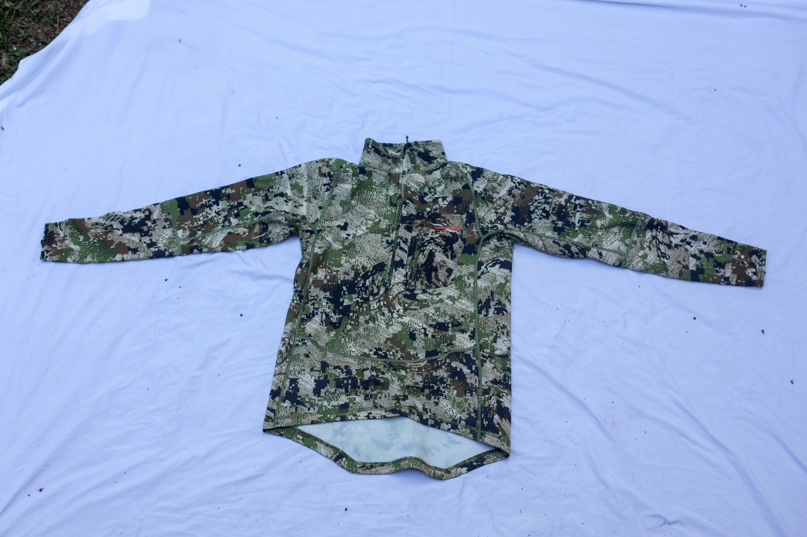 SITKA Heavyweight Zip-T Men\'s Large Optifade Subalpine Fleece Hunting Top 70017