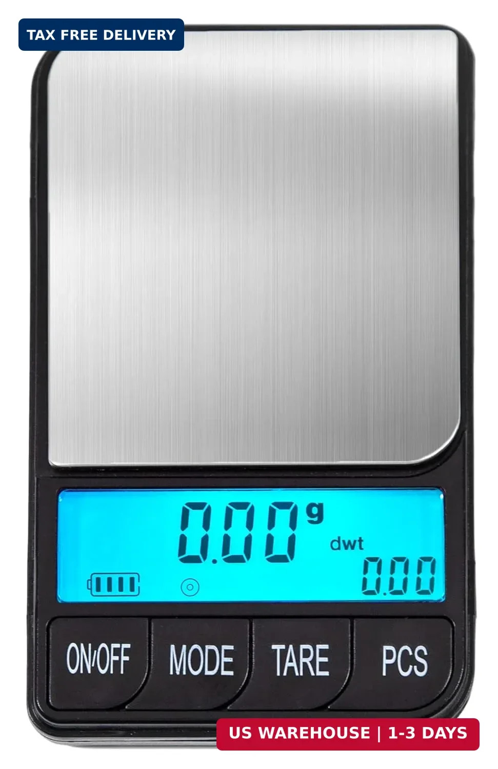 American Weigh Scales Digital Pocket Scale AC Series 1200g x 0.1g | High Precisi