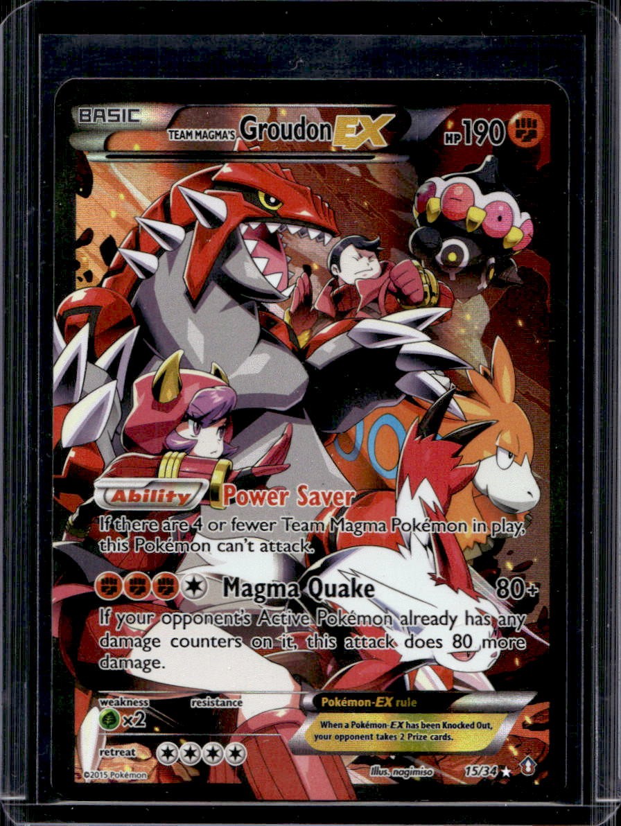 Team Magma's Groudon EX Double Crisis #15/34 HP Team Magma's Groudon EX Double Crisis #15/34 HP