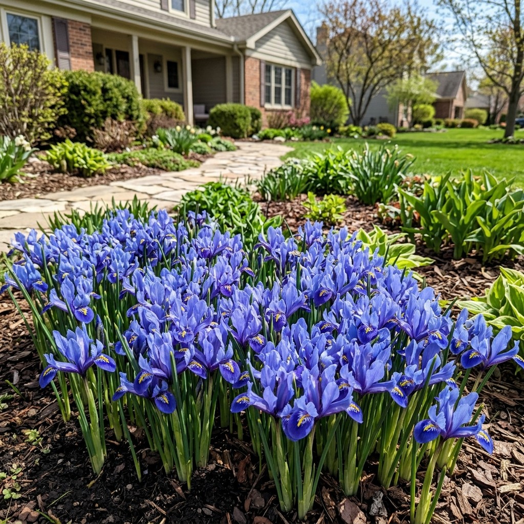 Fresh 50 Dwarf Blue Iris Seeds for Home Gardening - Beautiful Perennial