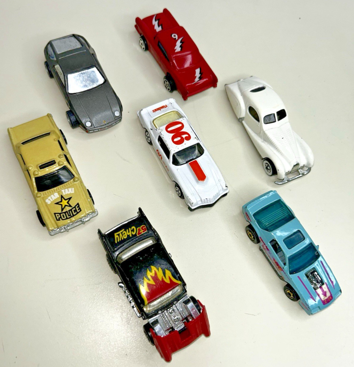 Lot of 7 Vintage 1977-87 Matchbox Hot Wheels ERTL Diecast Toy Cars Dodge Chevy
