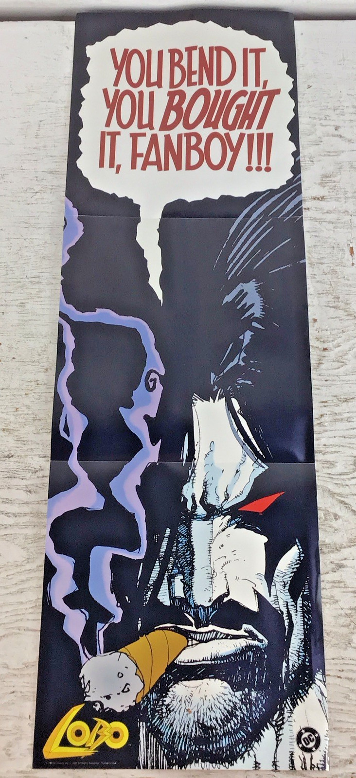 Vintage DC Comics 1992 Lobo You Bend it, You Bought It, Fanboy Bisley Art promo