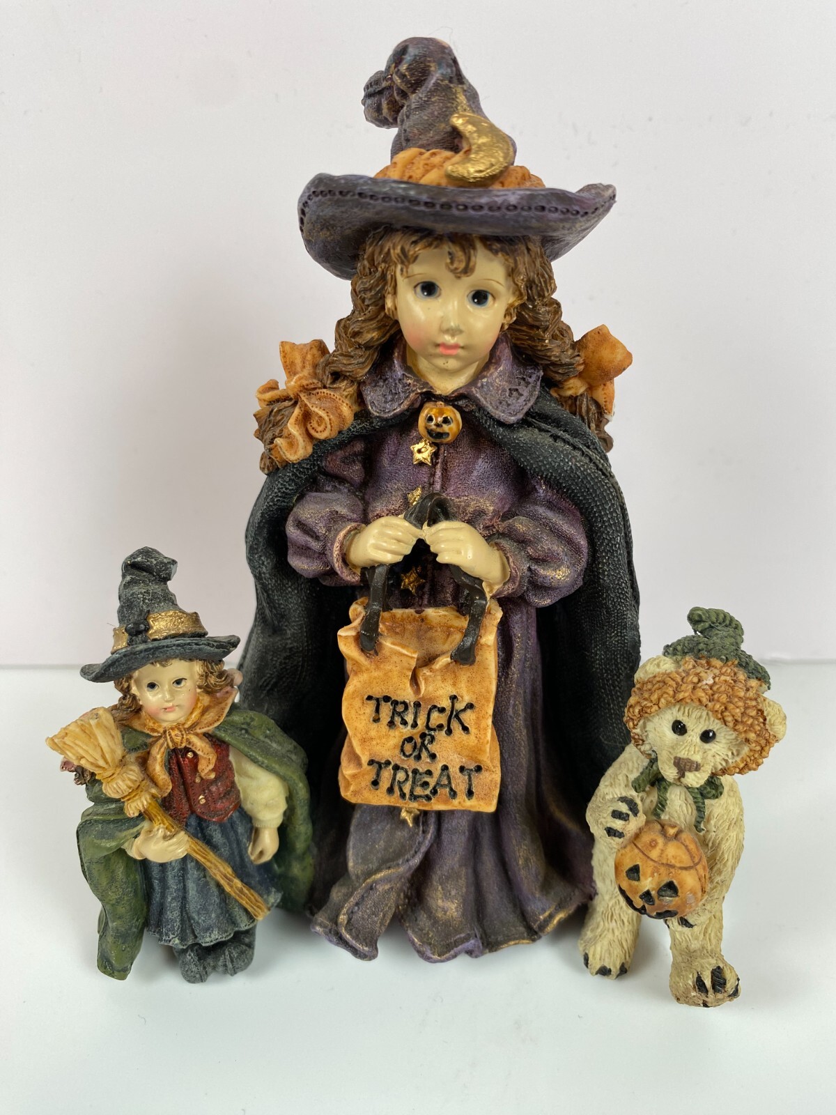 Boyds Bear Yesterdays Child Dollstone Mallory Patsy & J.B Trick Or Treat Figure