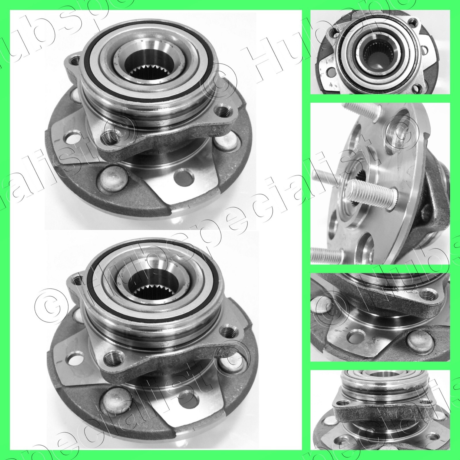 FRONT WHEEL HUB BEARING ASSEMBLY FOR HONDA ACCORD V6 ONLY 2-3 DAY RECEIVE PAIR