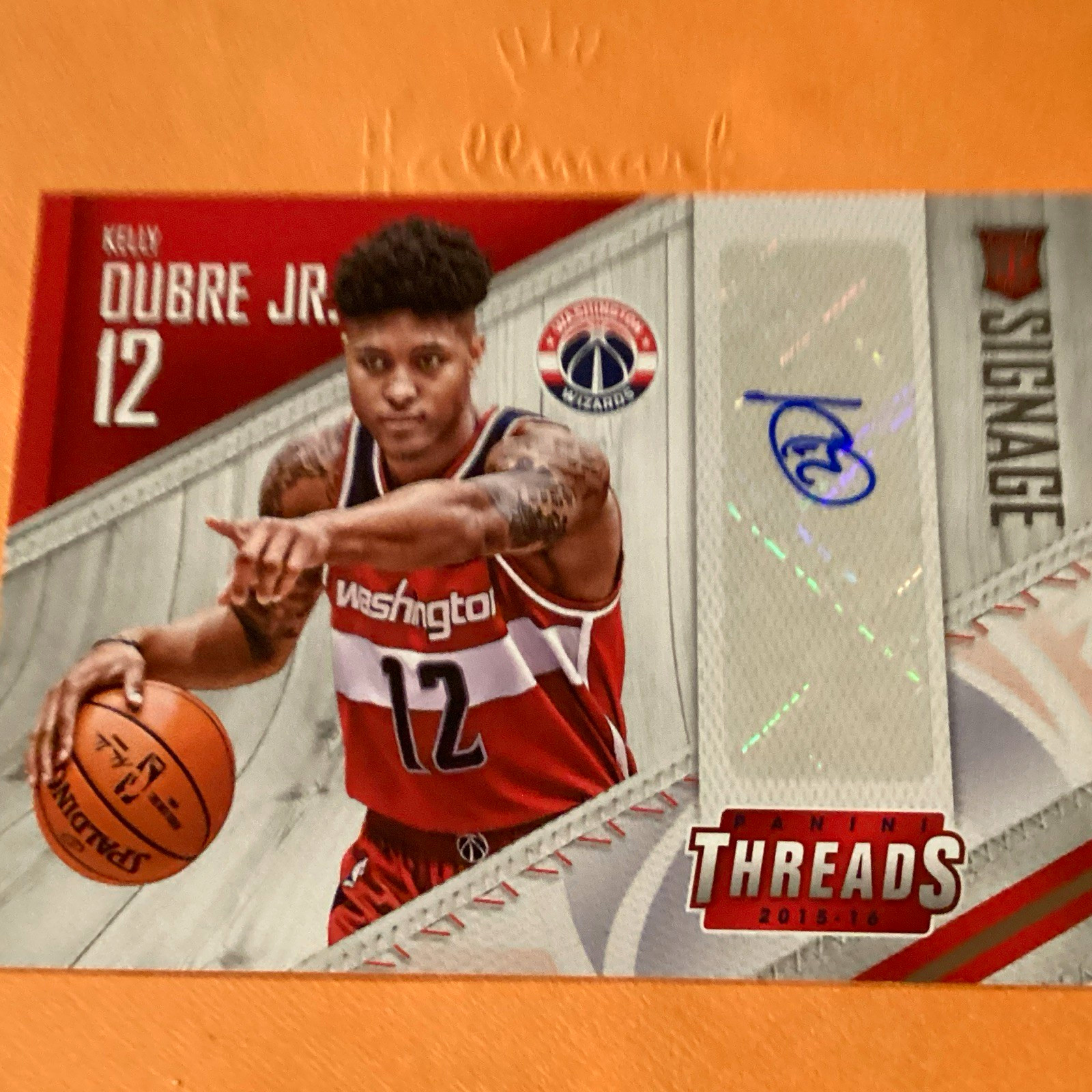 Panini 2015-16 Threads Signature Rookies Kelly Oubre Jr. SR-KO (RC, AU)