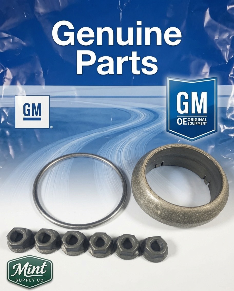 GM OEM 1999-2025 GM Exhaust Gasket For Both Sides, GM 15035747, 15077362 + Nuts