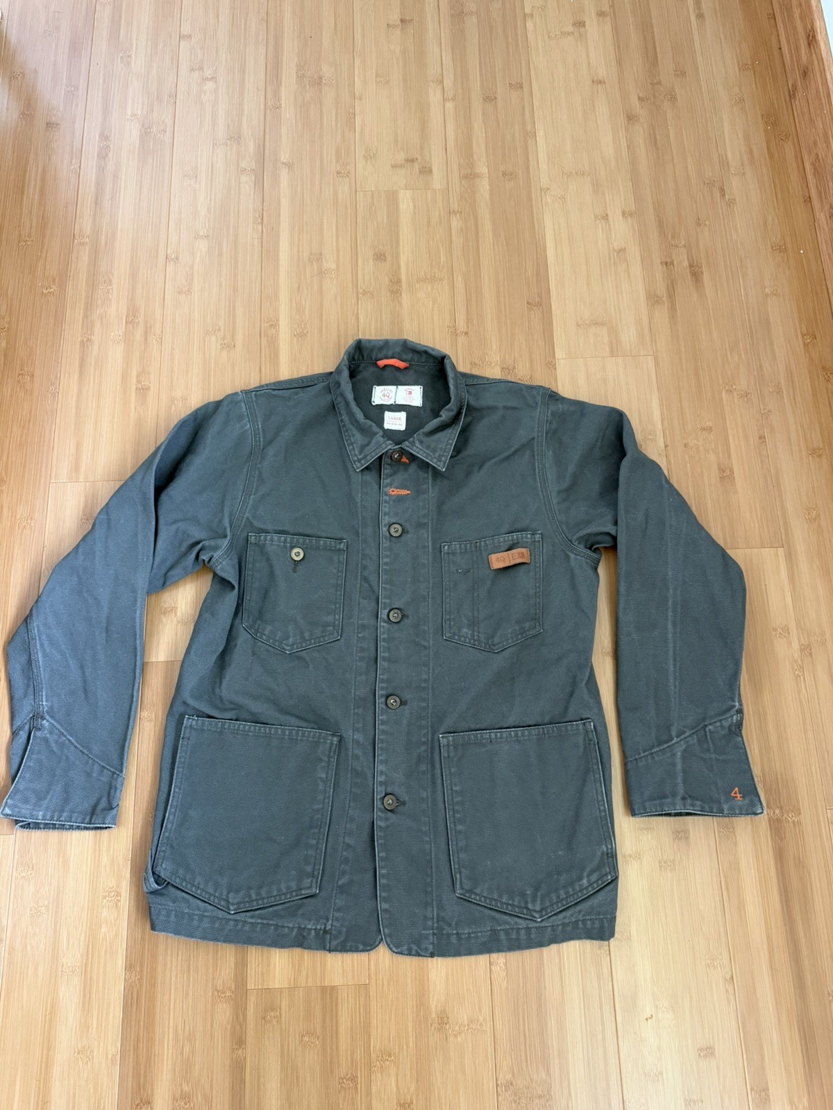 4Q Conditioning Chore Jacket Sz Large RARE Biker Duck Canvas Fourstar Max Schaff