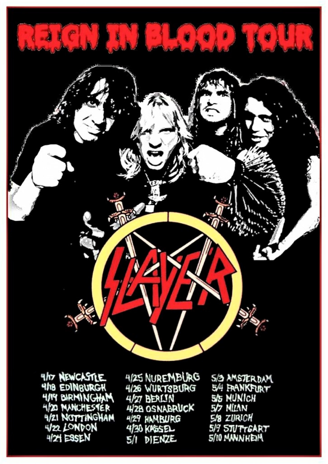 Slayer Concert Poster 12\ Slayer Concert Poster 12\