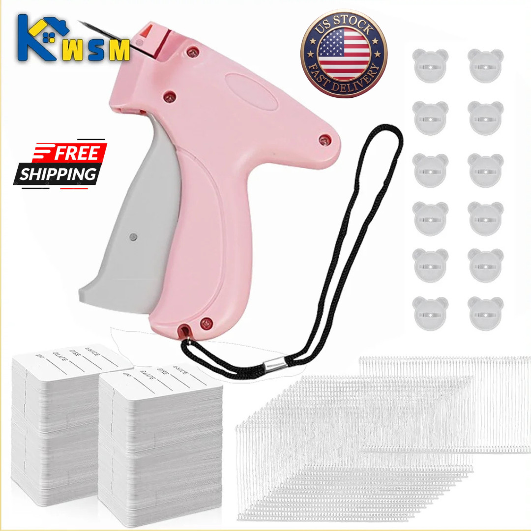 New Garment CLOTHING PRICE LABEL TAGGING TAG TAGGER GUN WITH 2000 BARBS