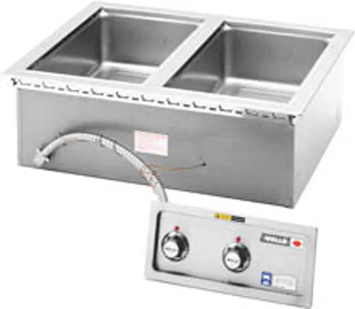Wells MOD-200TDM 2 Pan Top Mount Drop-In Food Well w/ Drain Manifold 208/240v