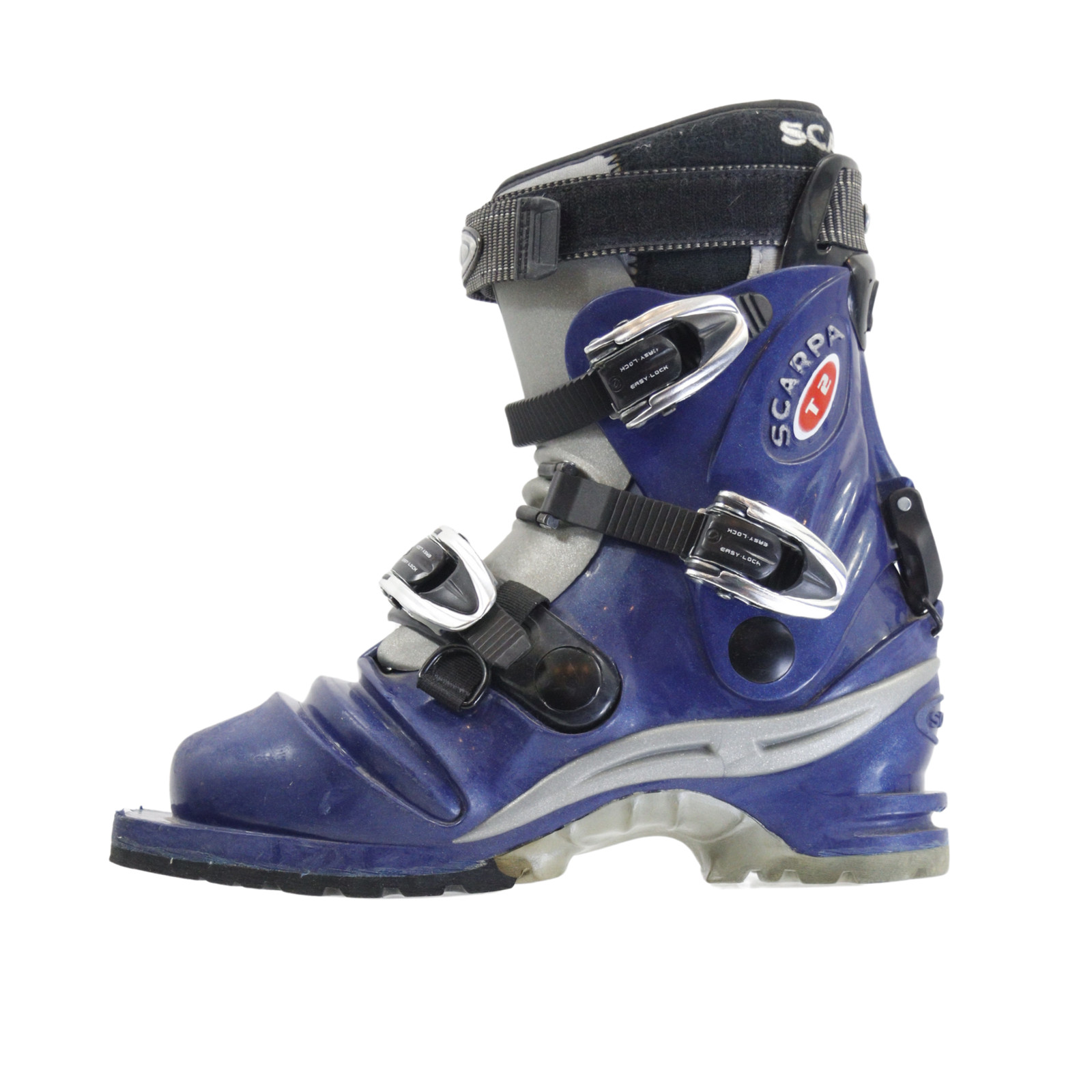 Scarpa T2 Vintage Telemark 3-Pin 75mm Duckbill Boot Red Circle Logo Men\'s USED