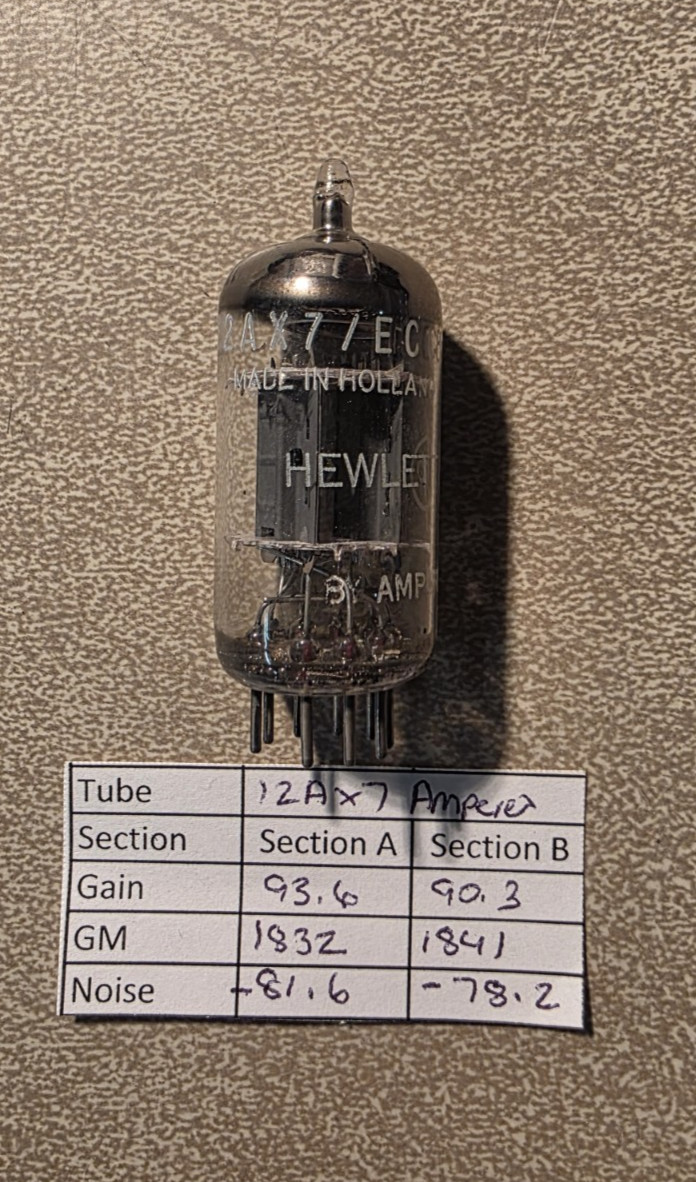 12AX7 ECC83 Amperex Tube Maxipreamp 2 Tested Excellent