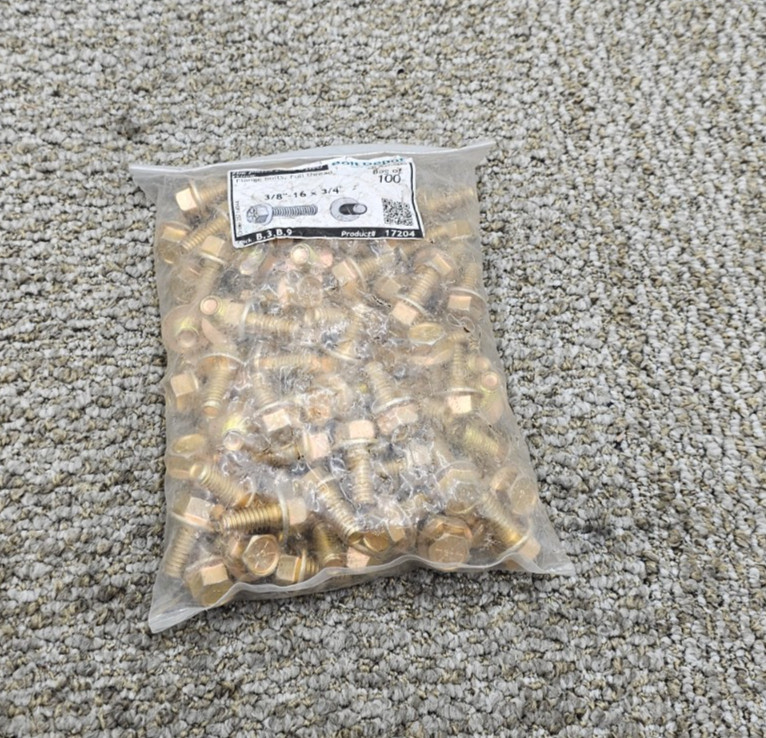 (QTY 100) Bolt Depot 17204 3/8\