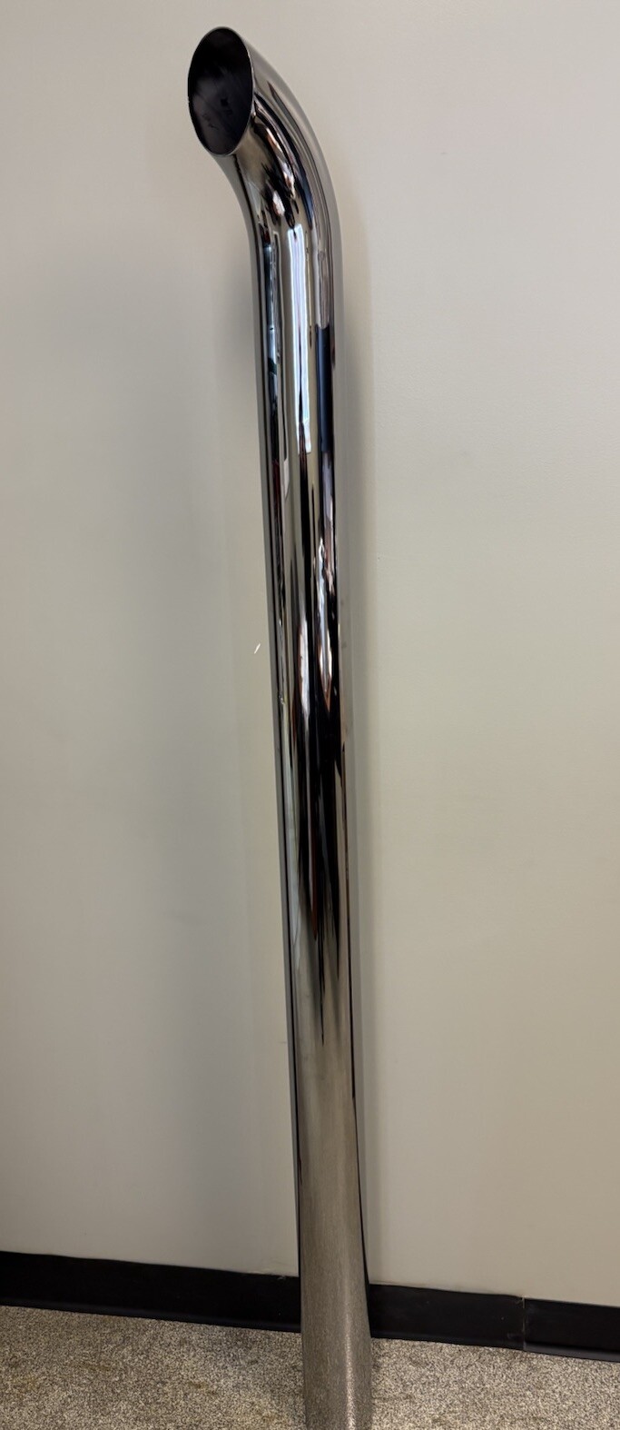Chrome Stack 4 Inch Curved Pipe 4