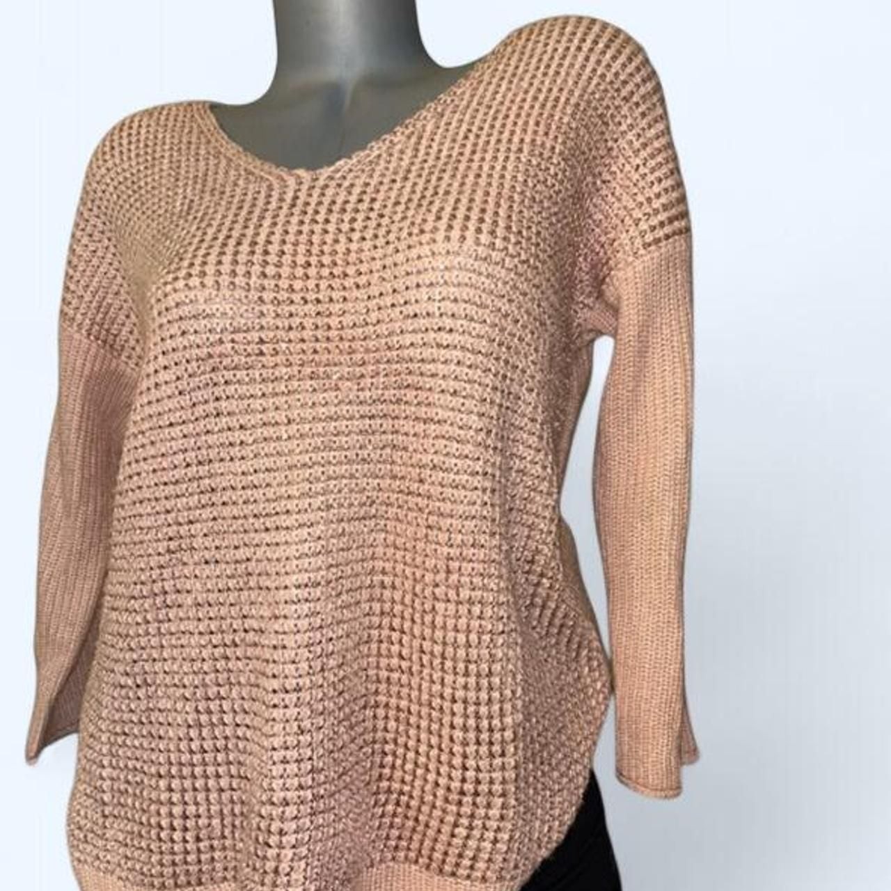 Company Ellen Tracy Sweater Size L Ballet Slippers Knit Sequin Pullover