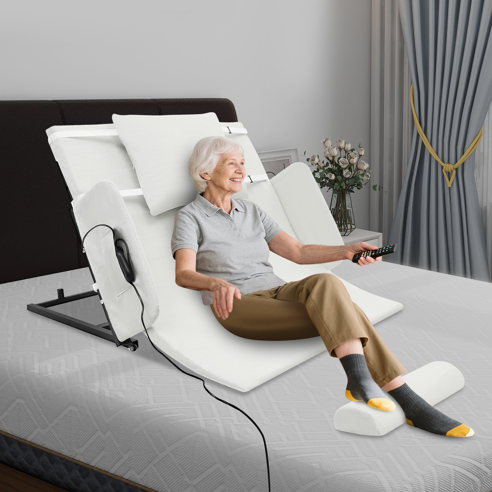 Rest Electric Lift Backrest Bed Electric Auxiliary Backrest  Adjustable Bed Back