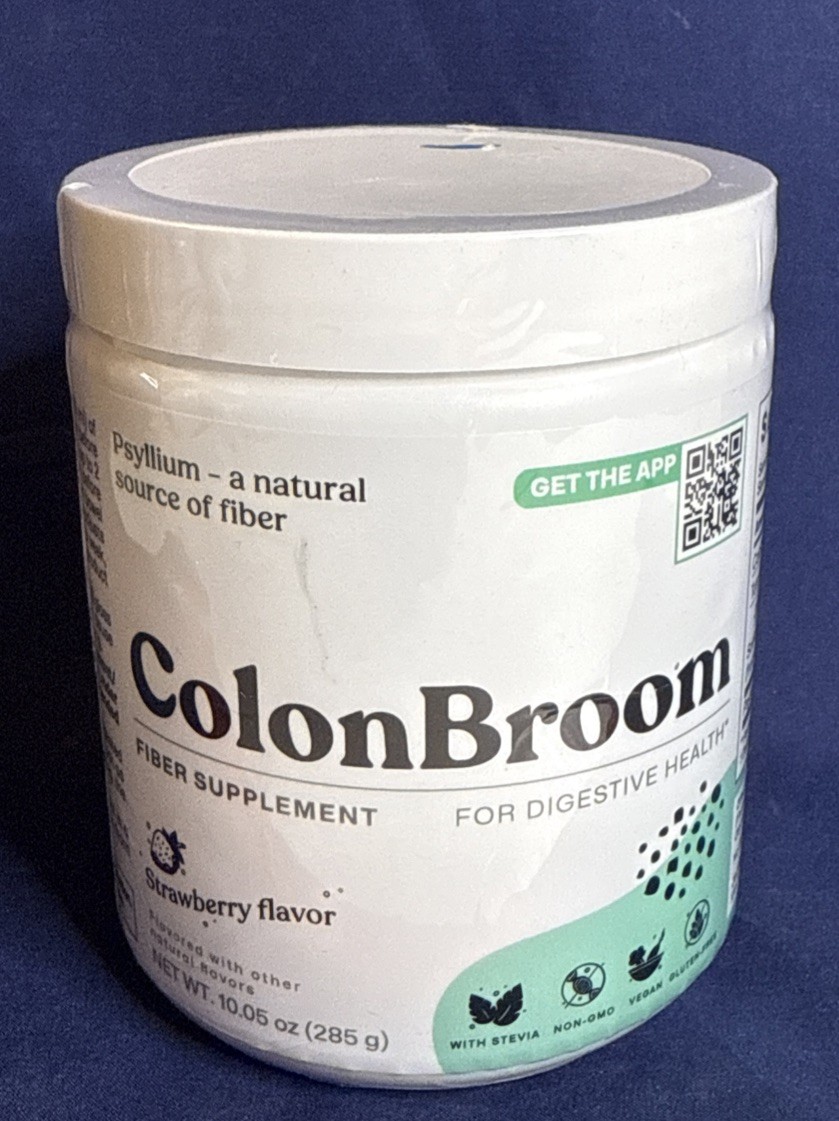 ColonBroom Psyllium Husk Fiber Powder-Strawberry- 50 Servings - Red ColonBroom Psyllium Husk Fiber Powder-Strawberry- 50 Servings - Red