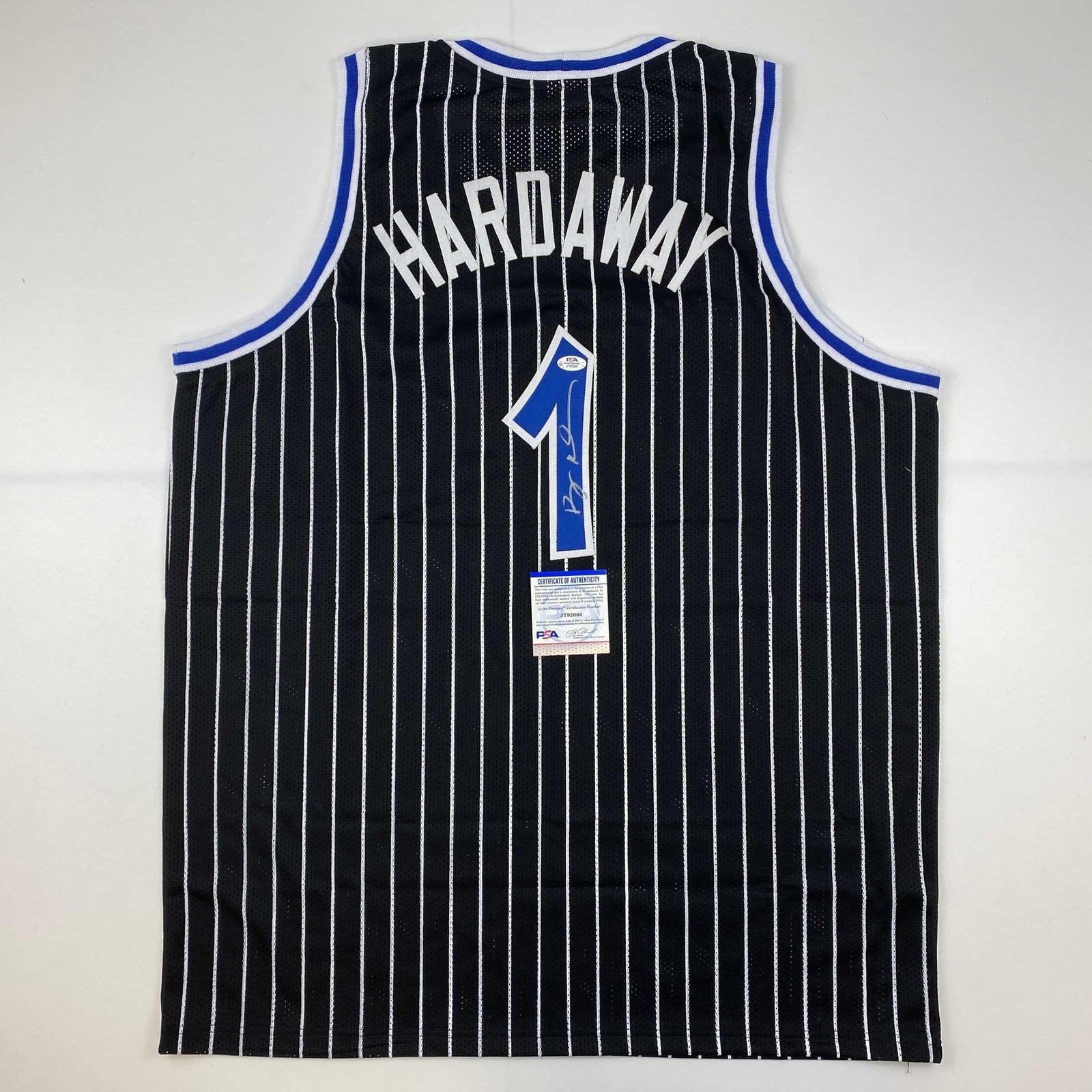 Autographed/Signed Anfernee Penny Hardaway Orlando Black Jersey PSA/DNA COA Autographed/Signed Anfernee Penny Hardaway Orlando Black Jersey PSA/DNA COA