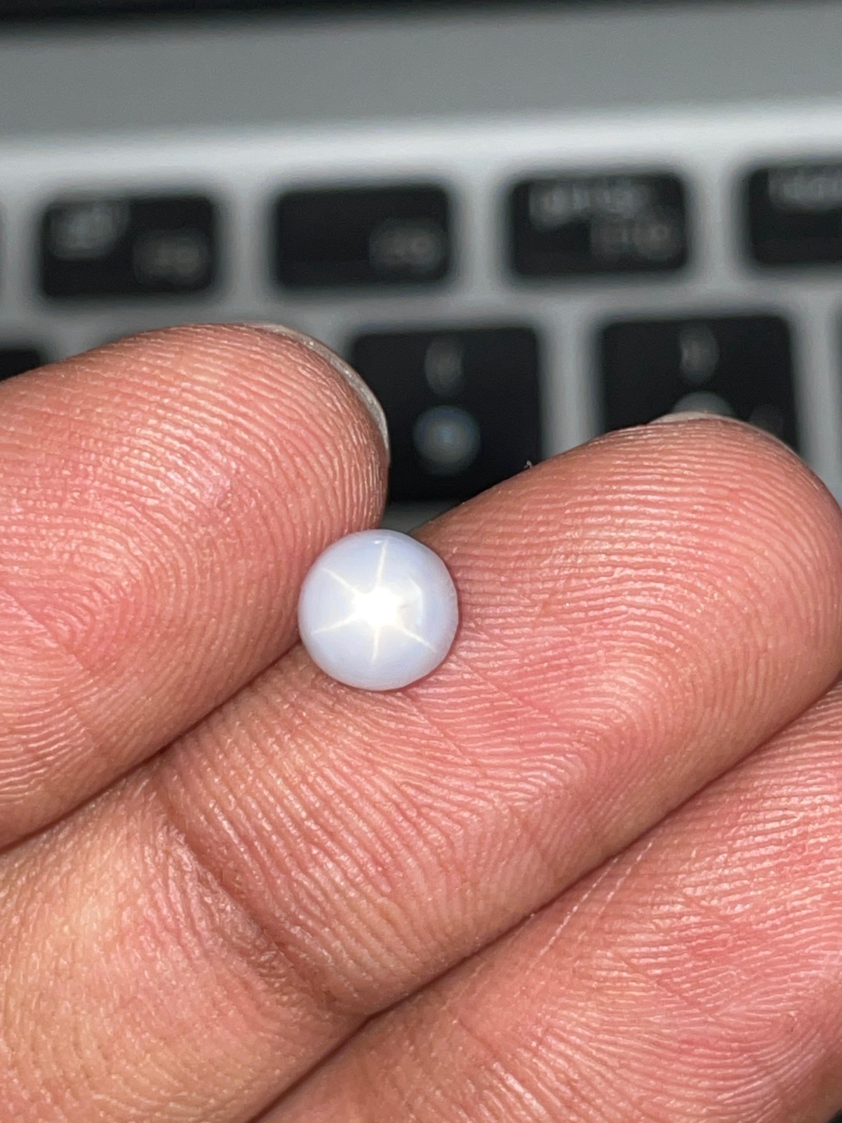 Natural Sri Lanka Star Sapphire 1.68 Ct Round 6 Ray Unheated Loose Gemstone