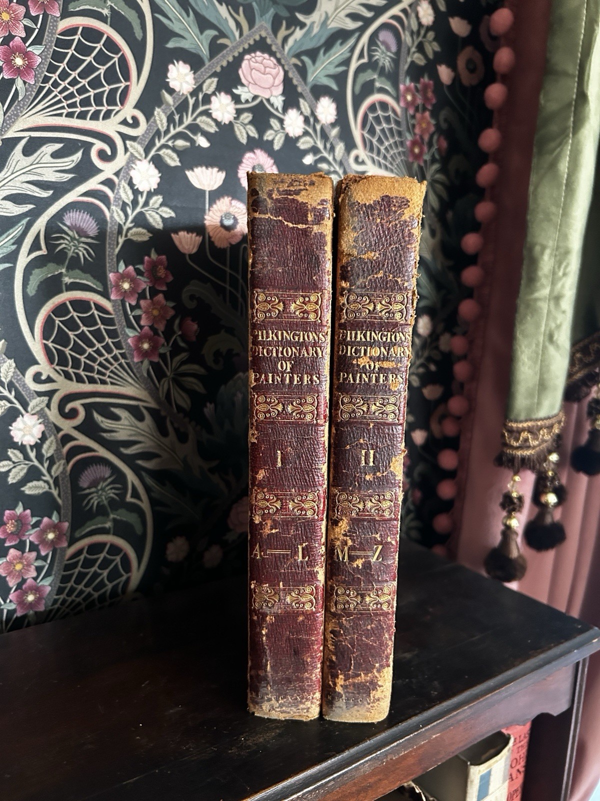 Rare 1824 Pilkington General Dictionary of Painters 2 Vol Set Art History Books