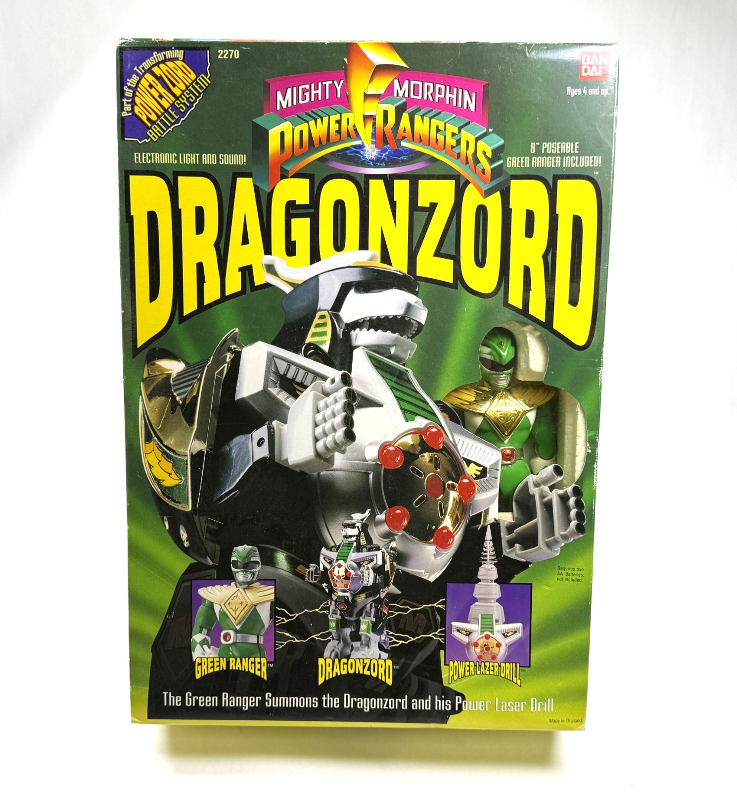 Dragonzord Vintage Mighty Morphin Power Rangers Zord New NIB 1993 Bandai 90s