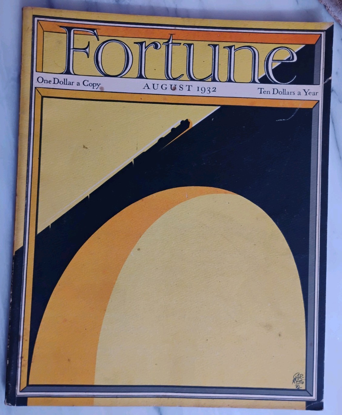 Vintage 1932 Fortune Magazine August Issue Volume VI Number 8