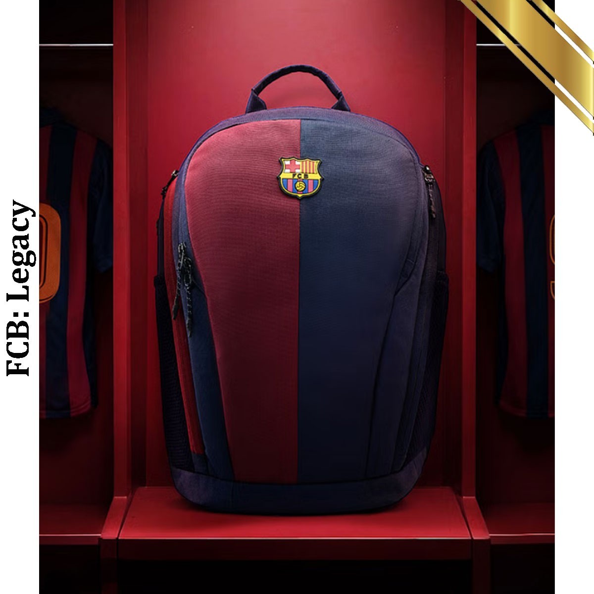 FC Barcelona Legacy Football Backpack Blue/Red - Laptop/Travel/College Bag FCB