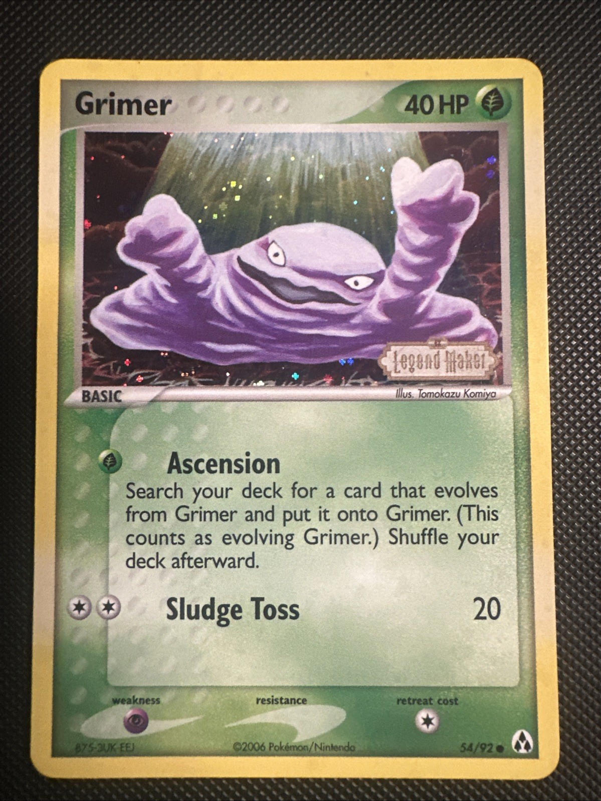 Grimer 54/92 EX Legend Maker Reverse Holo Grimer 54/92 EX Legend Maker Reverse Holo