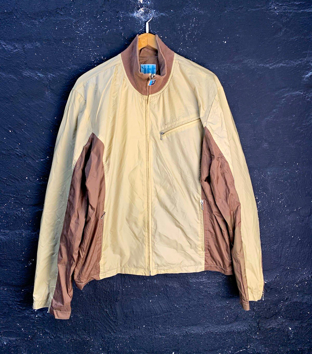 Vintage 90s Diesel Archive Full Zip Track Jacket Beige Brown Size XL Y2K Vintage 90s Diesel Archive Full Zip Track Jacket Beige Brown Size XL Y2K